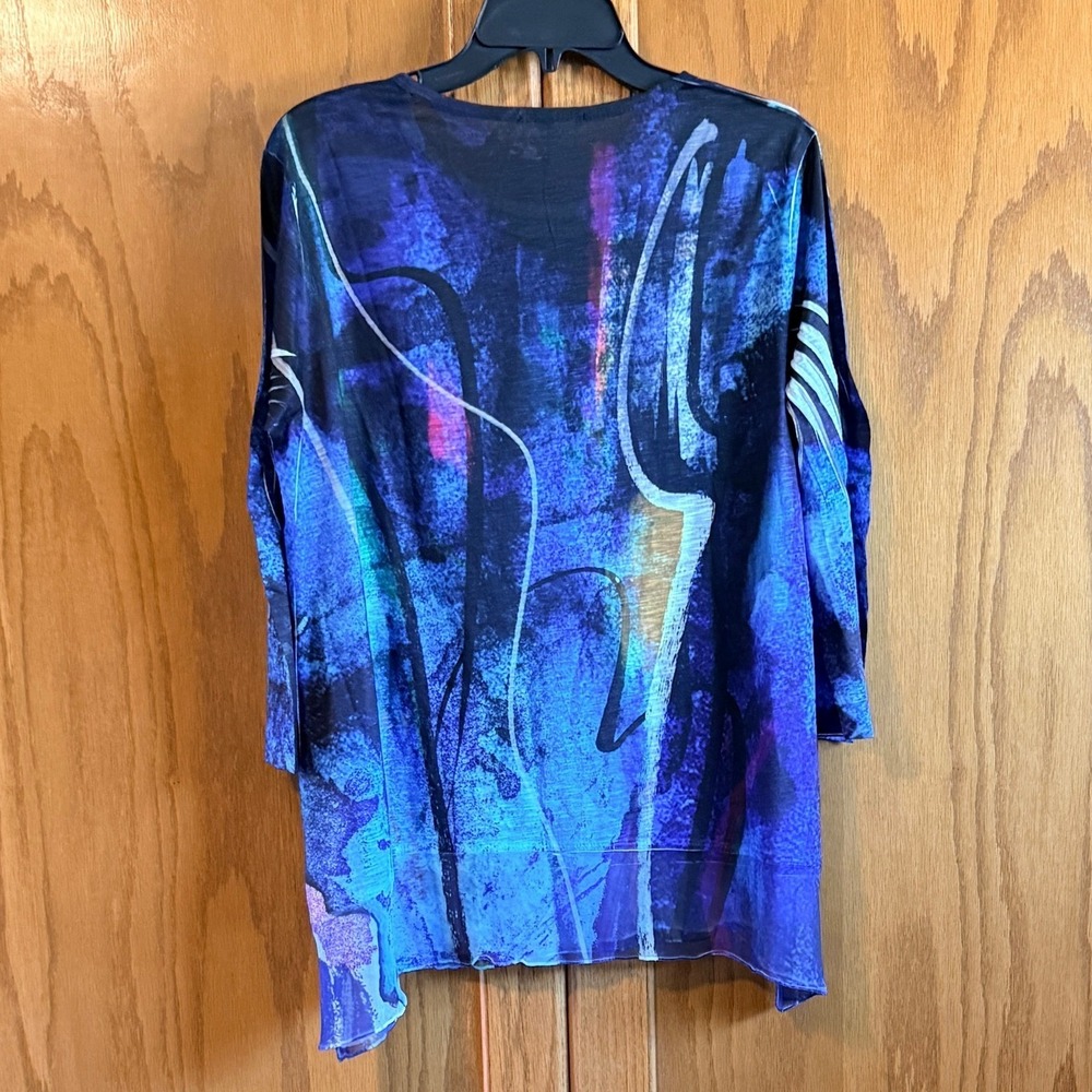 NEW Jess Jane Size Large Lightweight‎ "Eclipse" Long Sleeve Tunic USA NWT - Picture 7 of 9